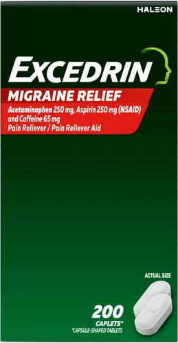 Vista 12 de Excedrin Comprimidos para aliviar la migraña para aliviar los síntomas de la migraña - 200
