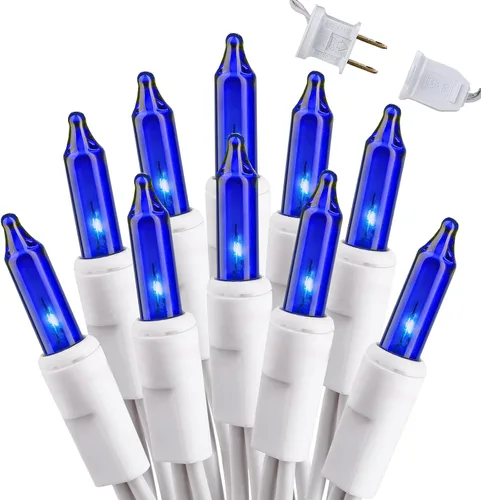 Vista 13 de Brizled Luces de Navidad, 600 luces incandescentes de 139.2 pies, mini luces conectables con certificación UL de 120V para decoración de Navidad