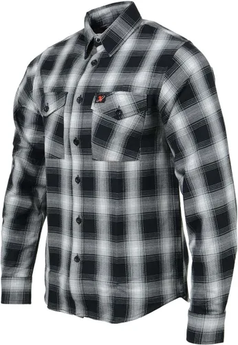 Vista 5 de Milwaukee Leather Mng11654 Men's BlackWhite Long Sleeve Flannel