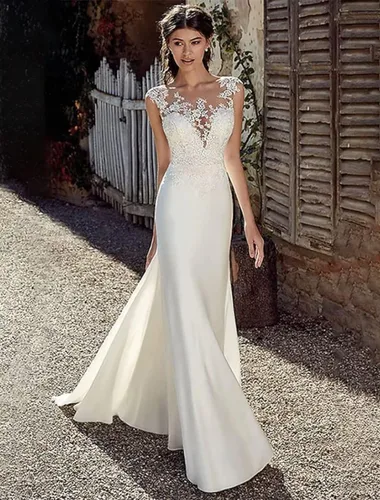 Vista 5 de Yuxin Vestido de novia de lujo con cuentas de cristal de novia 2023 princesa de tren largo vestido de novia de encaje vestido de novia para novia