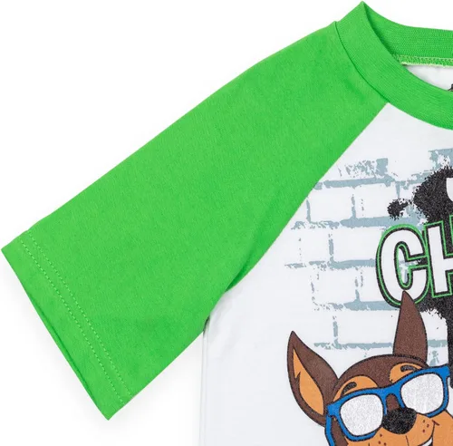 Vista 6 de Nickelodeon Paw Patrol Chase Marshal Rubble - Conjunto de camiseta y pantalones cortos de malla transpirables