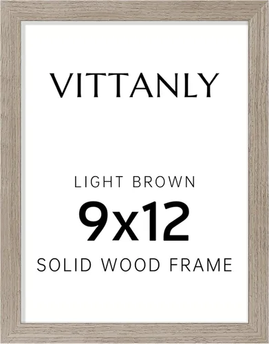 Vista 23 de Vittanly - Marco de fotos de 4 x 6 pulgadas de madera maciza con plexiglás, incluye paspartú de 3,5 x 5, para colgar en la pared o poner sobre una