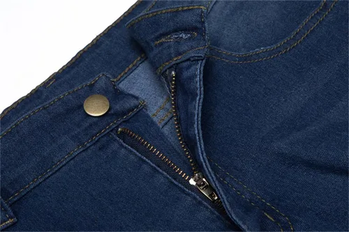 Vista 6 de Andongnywell - Jeans ajustados para mujer, desgastados, rasgados, pantalones de mezclilla con agujeros lavados, ajustados
