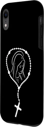 Vista 65 de iPhone 16 Rosario Virgen María Dios Jesús Fe Religioso Católico Estuche de Regalo
