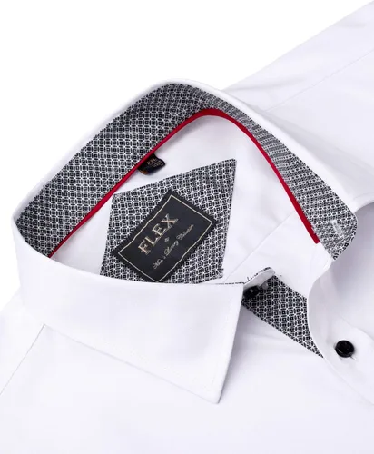 Vista 5 de J.VER Camisa de vestir de manga larga para hombre, estilo informal, elástica, sin arrugas, ajuste regular, abotonada