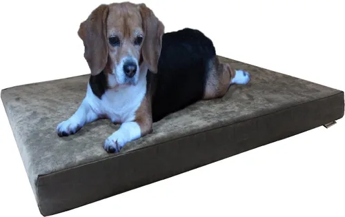 Vista 30 de Dogbed4less Cama de espuma de memoria para perros, ortopédica, con gel refrescante, forro impermeable con funda exterior duradera lavable