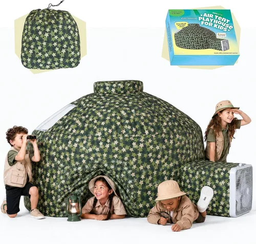 Vista 7 de Skywin Tienda de Aire para Niños (77" x 50") Se Construye en 30 Seg, Tiendas para Niños Pequeños de Interior para Juego Imaginativo, Espaciosas