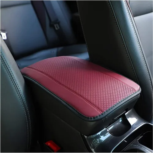Vista 15 de Ziciner Almohadilla de cuero para reposabrazos de consola central de automóvil, protector impermeable de PU para caja de asiento de automóvil