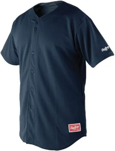 Vista 2 de Rawlings Jersey con botones completos para hombre con mangas raglán