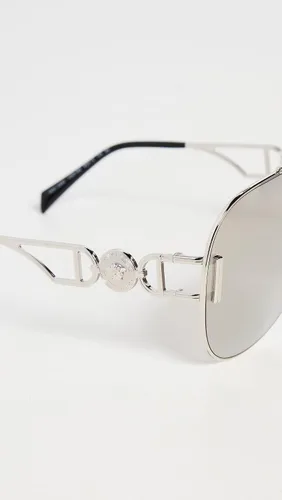 Vista 3 de Versace Gafas de sol VE 2255 10006G Plata Gris Claro Espejo Silve, Plata Gris Claro Espejo Silve