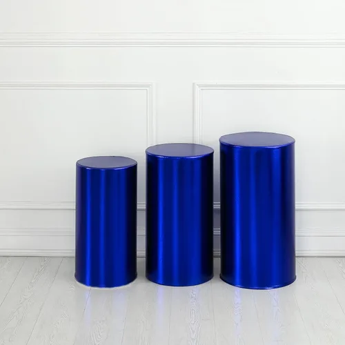 Vista 14 de Fundas para soportes de cilindro para fiestas, soportes de pedestal de cilindro, fundas elásticas de bronce, cubierta de pedestal de cilindro