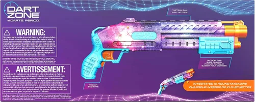 Vista 5 de Dart Zone Liberator - Pistola de acción con resorte, compatible con Nerf Rival