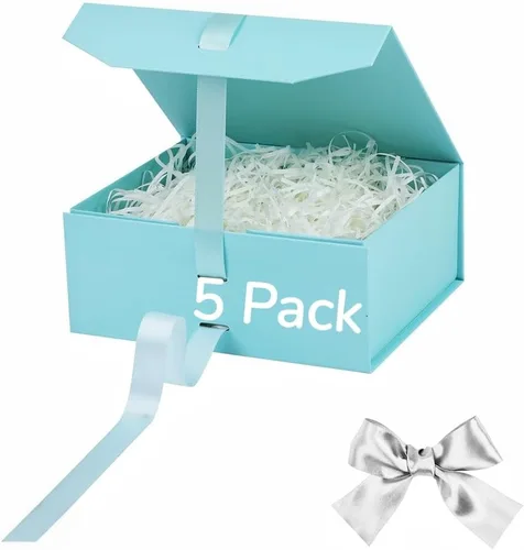 Vista 62 de GoooodGift Caja de regalo grande azul, 1 paquete de 13.5 x 11 x 5.3 pulgadas, caja de regalo de lujo para regalos con tapa de cierre magnético