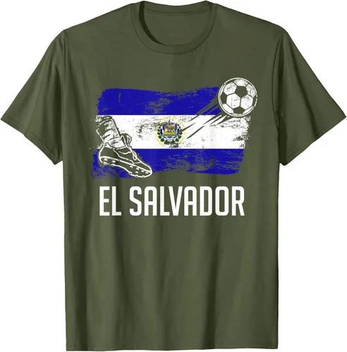 Vista 76 de Camiseta salvadoreña con bandera de fútbol salvadoreño