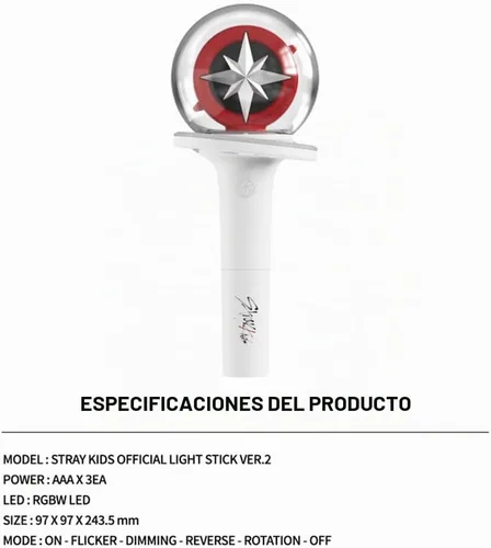Vista 4 de SAYZER Stray Kids - Palillo de luz oficial Ver 2 Kpop Merchandise