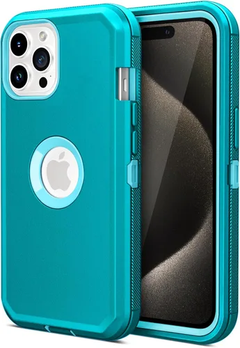 Vista 11 de Jiunai Funda para iPhone 15 Pro, protección contra caídas de alta