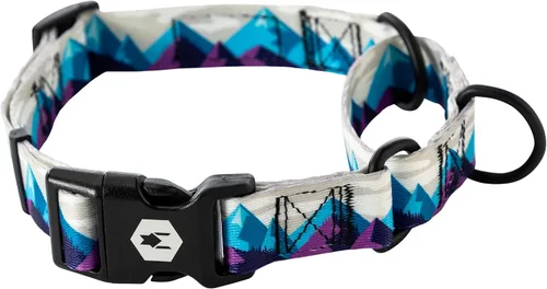 Vista 38 de Wolfgang - Collar de perro Martingala resistente con hebilla de nailon de liberación rápida para caminar y entrenar, estampado BrookTrout, grande
