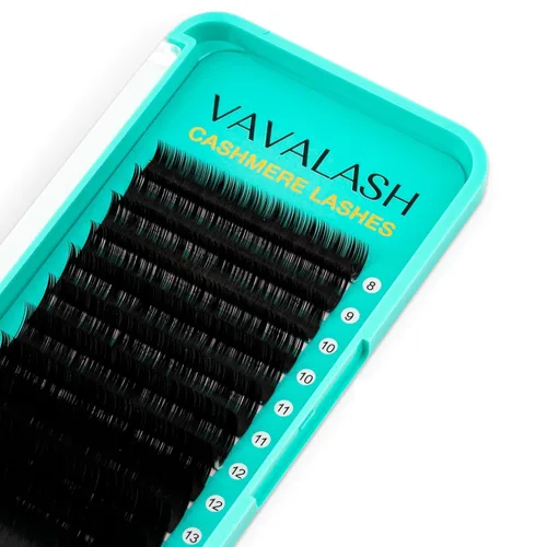 Vista 20 de VAVALASH Extensiones de pestañas de cachemira de 0.03/0.05/0.07/0.15 pulgadas, extensiones de pestañas rizadas de alta calidad, B, L J, suaves