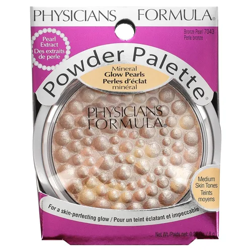 Vista 2 de Physicians Formula Paleta de polvos Perlas Resplandor Minerales, Tonos de Piel Medios, Perla Bronce 7043, 2 Ea