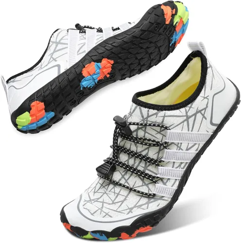 Vista 3 de L-RUN - Zapatos deportivos para el agua, calzado acuático unisex con sensación descalza para natación, senderismo, caminar