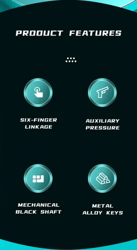 Vista 2 de 2022 New Model Seven Trees Mobile Game Controller for PUBGForniteKnives OutRules of SurvivalCall of Duty Gamepad Trigger Aim Button L1R1 L2 R2