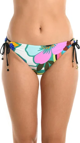 Vista 58 de La Blanca Parte inferior de bikini hipster con lazo lateral para mujer Negro/ Luces de la ciudad