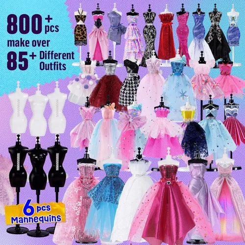 Vista 2 de Kits de diseño de moda para niñas con 6 maniquíes, más de 800 kits