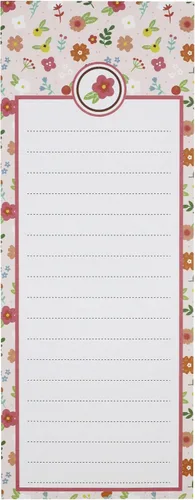 Vista 6 de Creative Hobbies Grocery List Magnet Pad for Fridge - 6 Pack of Vibrant Note Pads with Full Magnetic Back and 60 Sheets Each (Floral)