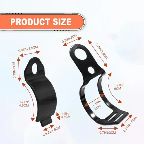 Vista 2 de 2 pares de soportes de indicador de horquilla de aleación de aluminio para motocicleta, soporte universal de montaje de intermitente de luz de señal