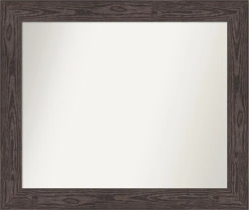 Vista 644 de Amanti Art Espejo personalizado, espejo de baño negro puente, espejo de pared o espejo de tocador de baño sobre el fregadero (26 x 26 pulgadas)