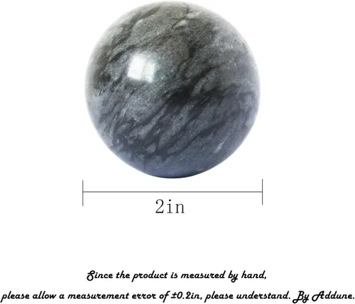 Vista 3 de Bolas de Baoding chinas, color gris oscuro, para ejercicio de salud, bolas de mano para el estrés, bolas de mármol para medicina china natural