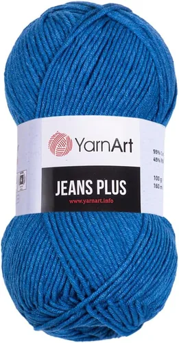 Vista 20 de YarnArt Jeans Plus - Hilo de mezcla de algodón suave, 100g (3.5 onzas), 160m (174 yardas), 55% algodón, 45% acrílico, grosor medio #4, ideal