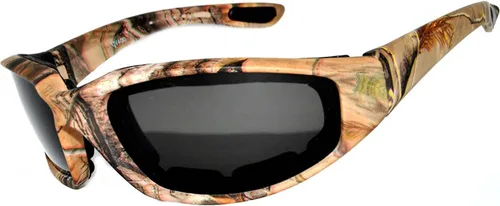 Vista 29 de OWL Gafas de espuma acolchadas para motocicleta, lente transparente con espejo ahumado