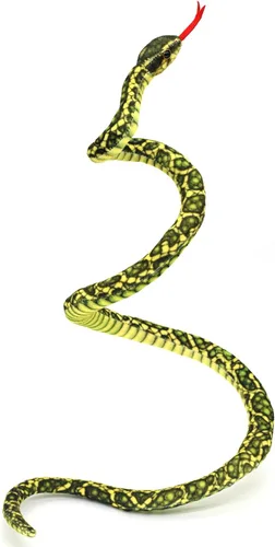 Vista 5 de Muñecas de serpiente suaves de 3.6 pies de largo, lindos animales de peluche, bromas de peluche, juguetes para niños, regalos para niños, Verde