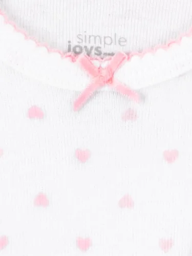 Vista 3 de Simple Joys by Carter's Conjunto de 6 piezas de bodis (manga corta y larga) y pantalones para bebé niñas