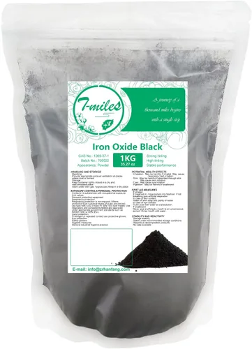 Vista 15 de T-MILES Óxido de hierro negro (17.64 oz), pigmento mineral de óxido de hierro negro, pigmentos para pintura artística y decorativa, hormigón, lima