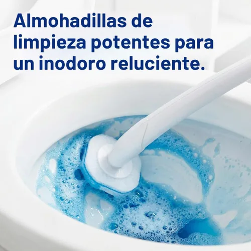 Vista 6 de 30 almohadillas de repuesto desechables para inodoro compatibles con cepillo de inodoro Clorox y Oshang, cabezales de limpieza de baño