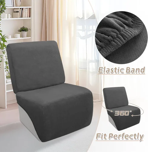 Vista 644 de Arfntevss Fundas de sofá seccional reclinable de terciopelo, Funda de sofá seccional de esquina para sofá reclinable, Funda elástica suave