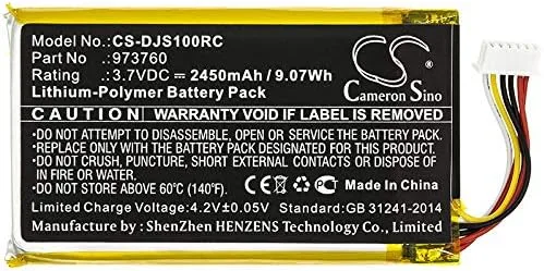 Vista 3 de HVH Reemplazo de batería de 2450 mAh para DJI 973760, Mavic Air Remote Controller, Mavic Pro 2 Remote Controller, Mavic Pro, SO1A, mando a distancia