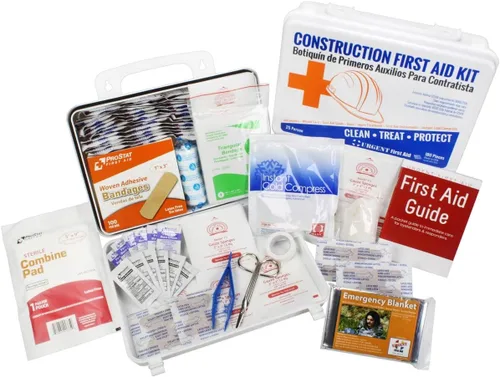 Vista 2 de Kit de primeros auxilios para contratistas de OSHA para lugares de trabajo de hasta 25 personas de Urgent First Aid™ 180 piezas en estuche