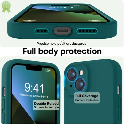 Vista 111 de LOVE 3000 Diseñada para Funda iPhone Air, Silicona Premium [Compatible con Magsafe][Forro de Microfibra Suave Anti-Rayones] Funda Protectora