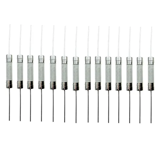 Vista 3 de Vigor Source 1A250V, T1A250V Fusible - Celsius TF Cutoff, 0.236 x 1.181 in, plomo de cerámica - 20 paquetes