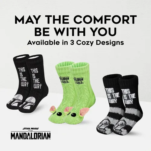 Vista 6 de Disney The Mandalorian Fluffy Socks