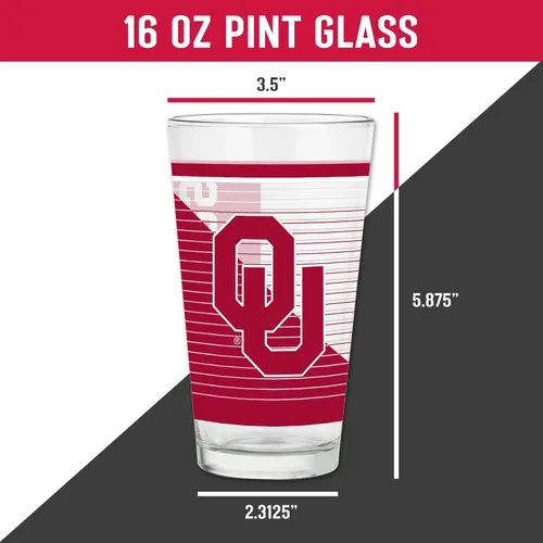 Vista 5 de Rico Industries NFL Football Main - Juego de 2 vasos clásicos de 16 onzas con logotipo impreso digitalmente, apto para lavavajillas NFL Football