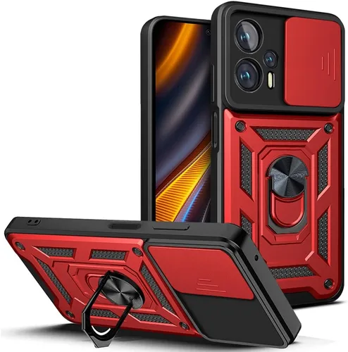 Vista 14 de Compatible con Tecno Camon 18P Bracket Shell, Slide Camera Lens Cover Case Azul