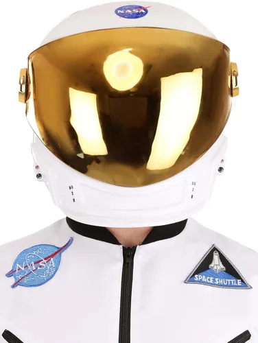Vista 8 de Fun Costumes Casco de traje espacial de astronauta para adultos