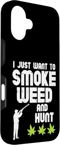 Vista 3 de iPhone 16 Smoke Weed Hunt Funny Hunting Cannabis 420 Hunter Hombres Mujeres Caso