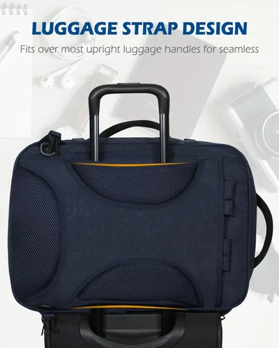 Vista 9 de Hynes Eagle Mochila de transporte 44L aprobada por aerolíneas, mochila de viaje para hombres y mujeres, mochila grande para laptop de 17 pulgadas