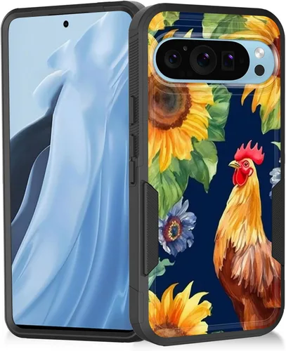 Vista 45 de Funda para Pixel 11 Pro XL, resistente de doble capa híbrida de policarbonato duro de goma suave a prueba de golpes para Google Pixel 11 Pro XL 6.8