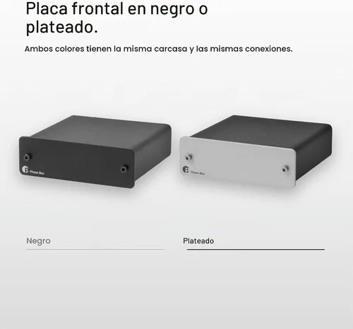 Vista 7 de Pro-Ject Phono Box DC MM/MC Preamplificador de fono con salida de línea (Plata)